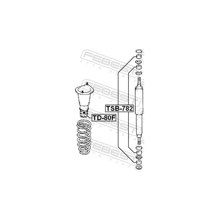 Atraminis buferis, pakaba FEBEST TD-80F