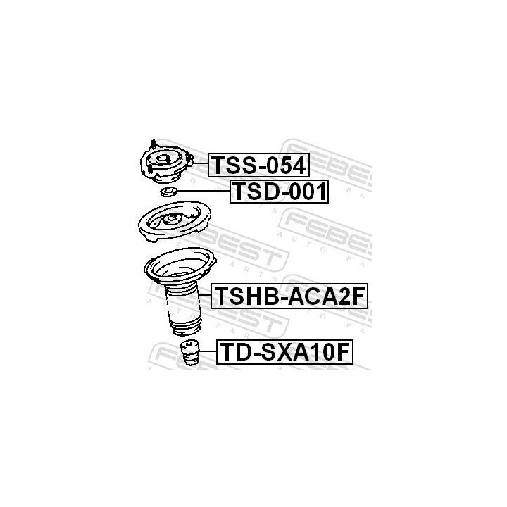 Atraminis buferis, pakaba FEBEST TD-SXA10F