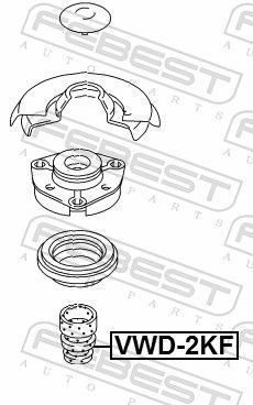 Atraminis buferis, pakaba FEBEST VWD-2KF