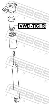 Atraminis buferis, pakaba FEBEST VWD-TIGIIR