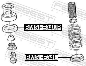 Spyruoklės dangtelis FEBEST BMSI-E34UP