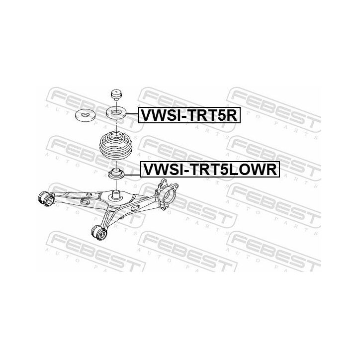 Spyruoklės dangtelis FEBEST VWSI-TRT5R