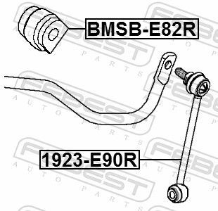 Skersinio stabilizatoriaus įvorė FEBEST BMSB-E82R