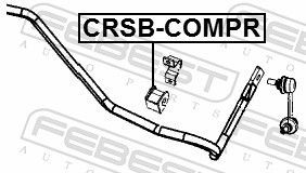 Skersinio stabilizatoriaus įvorių komplektas FEBEST CRSB-COMPR