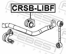 Skersinio stabilizatoriaus įvorė FEBEST CRSB-LIBF