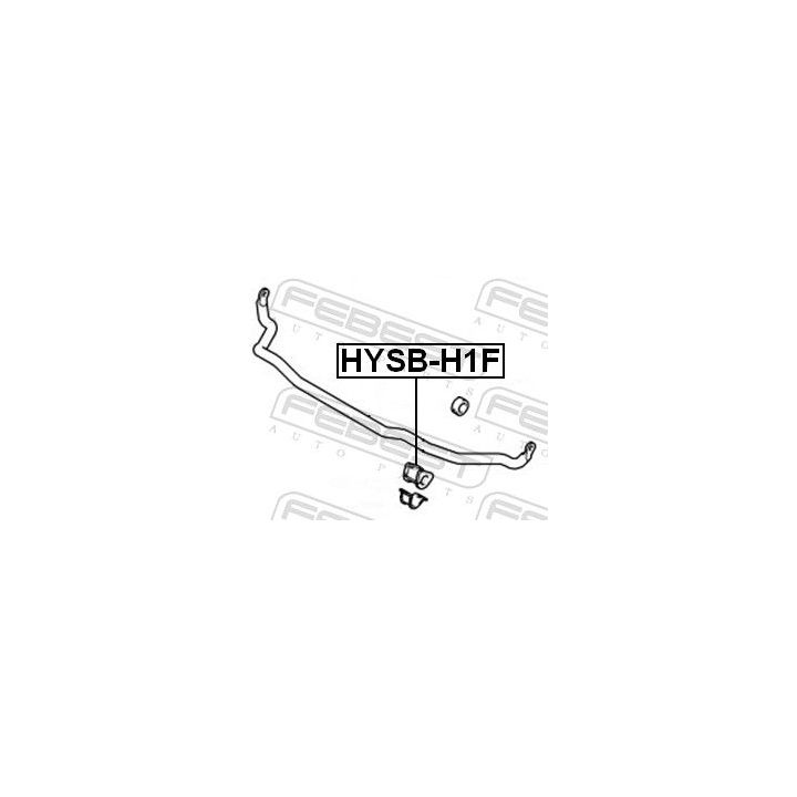 Skersinio stabilizatoriaus įvorių komplektas FEBEST HYSB-H1F