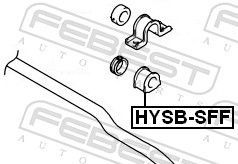 Skersinio stabilizatoriaus įvorių komplektas FEBEST HYSB-SFF