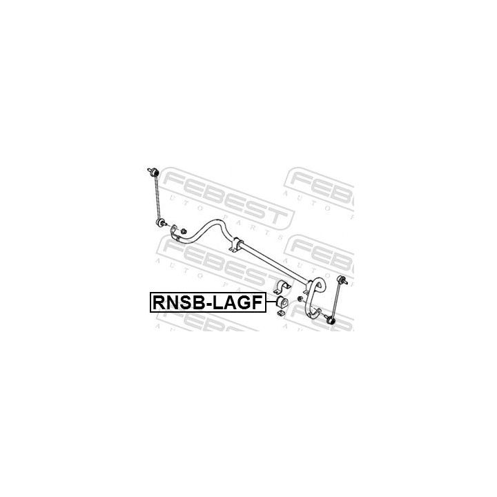 Skersinio stabilizatoriaus įvorių komplektas FEBEST RNSB-LAGF