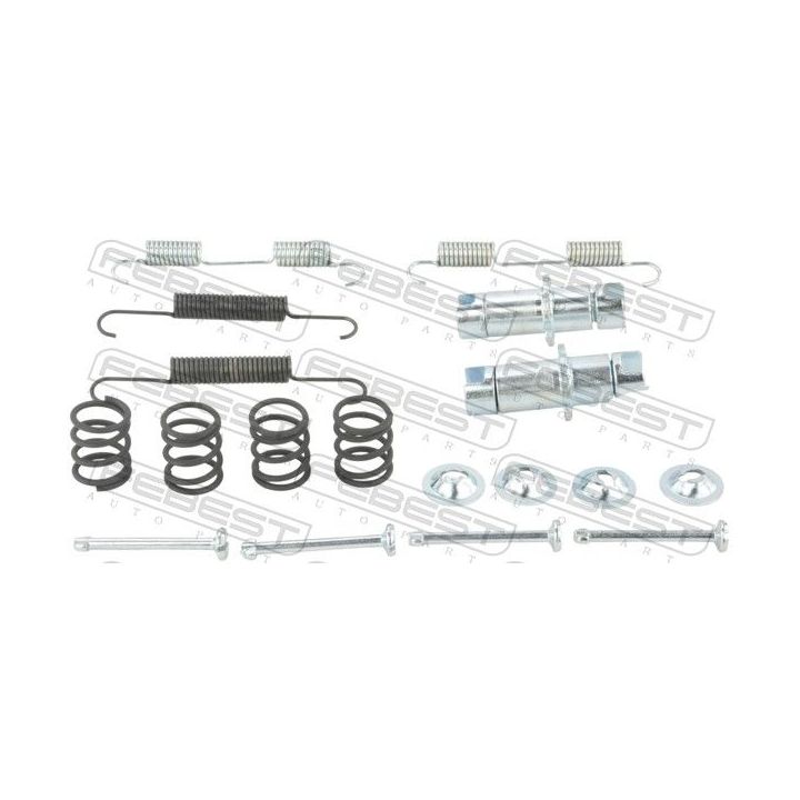 Priedų komplektas, stovėjimo stabdžių trinkelės FEBEST 0204-J32R-KIT