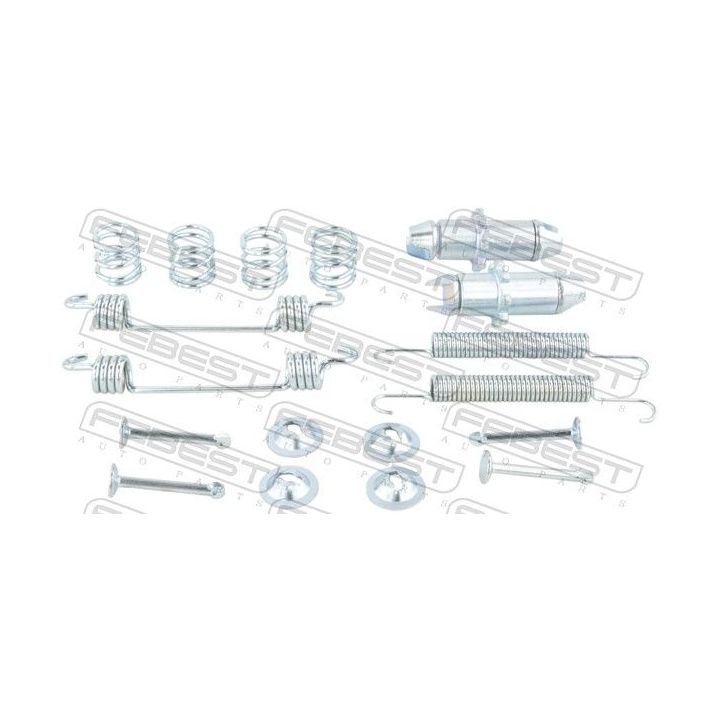 Priedų komplektas, stovėjimo stabdžių trinkelės FEBEST 1204-TUC2WDR-KIT