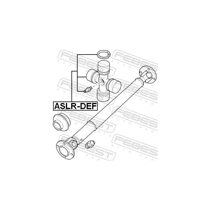 Jungtis, kardaninis velenas FEBEST ASLR-DEF