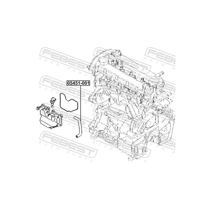 žarna, karterio alsuoklis FEBEST 05451-001