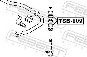 Vairo trauklės įvorė FEBEST TSB-809
