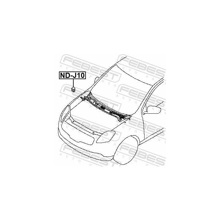 Buferis, gaubtas FEBEST ND-J10