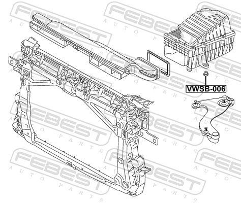 Atraminis buferis, oro filtras FEBEST VWSB-006