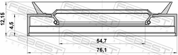 Tarpiklis, rato stebulė FEBEST 5776611