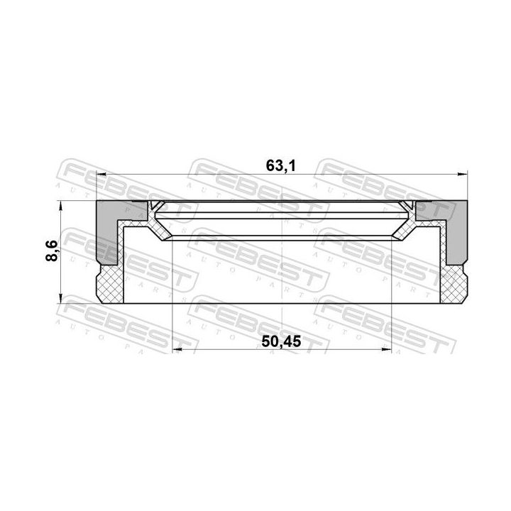 Tarpiklis, rato stebulė FEBEST 95BFY-52630909X