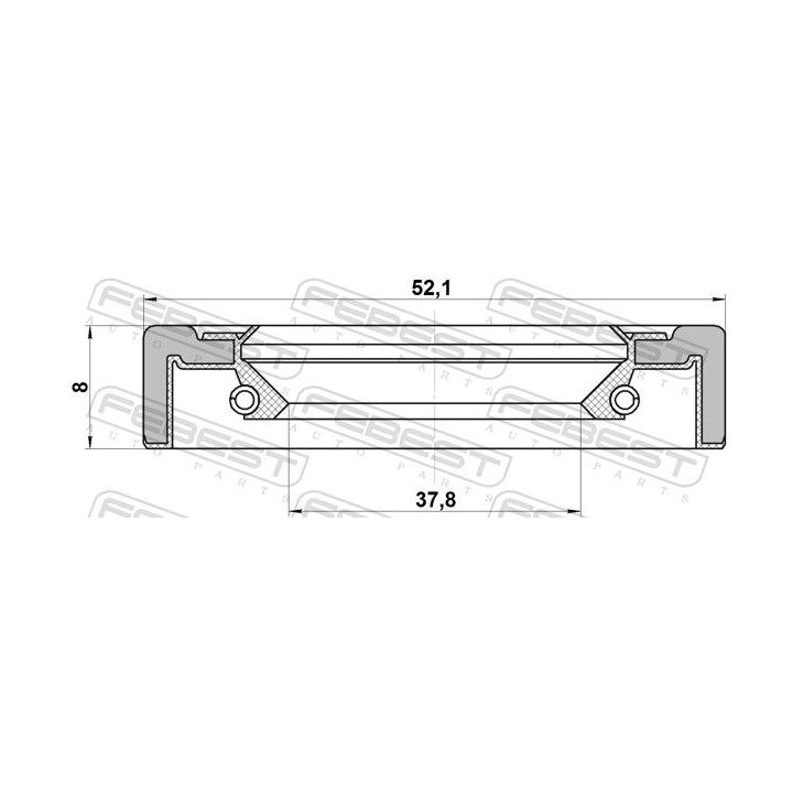 Tarpiklis, rato stebulė FEBEST 95GCY-39520808X