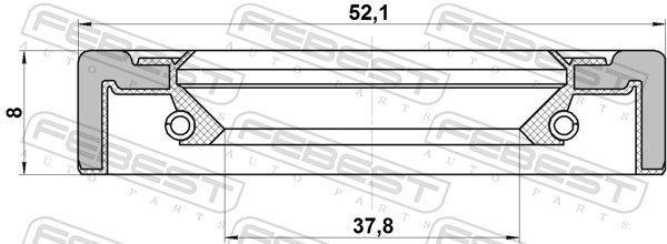 Tarpiklis, rato stebulė FEBEST 95GCY-39520808X