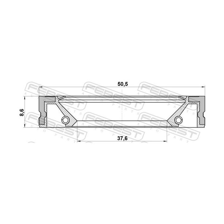 Tarpiklis, rato stebulė FEBEST 95GFZ-39500808X