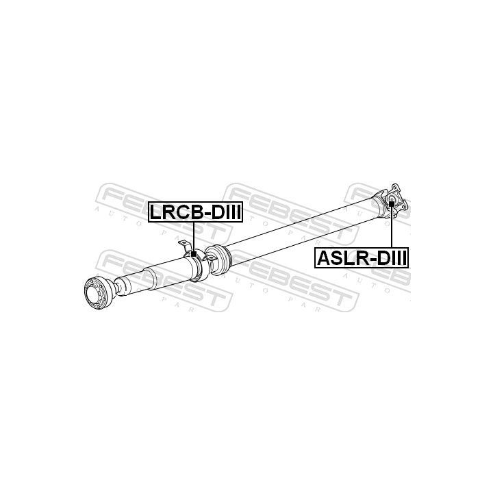 Guolis, kardaninio veleno centrinis guolis FEBEST LRCB-DIII