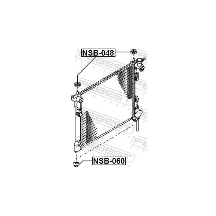 Montavimas, radiatorius FEBEST NSB-060