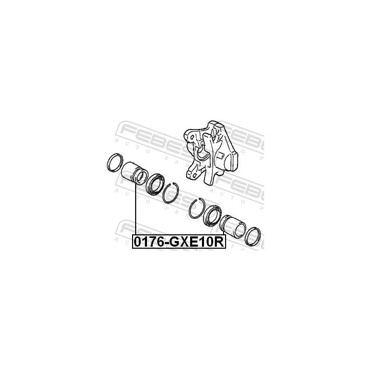 Stūmoklis, stabdžių apkaba FEBEST 0176-GXE10R