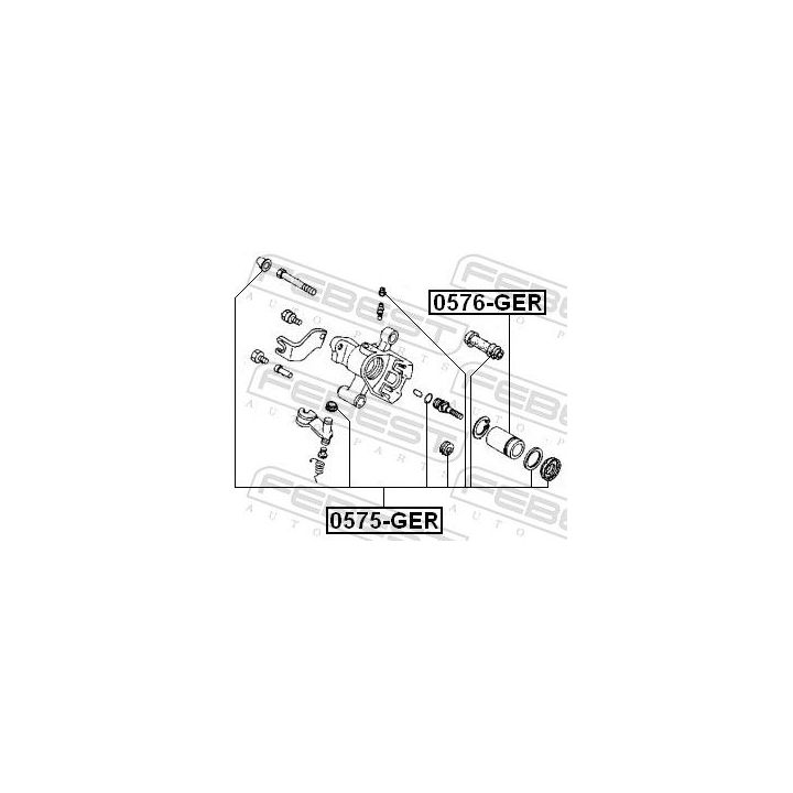Stūmoklis, stabdžių apkaba FEBEST 0576-GER