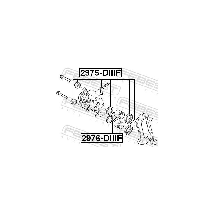 Stūmoklis, stabdžių apkaba FEBEST 2976-DIIIF
