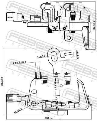 Ritė, uždegimas FEBEST 12640-012