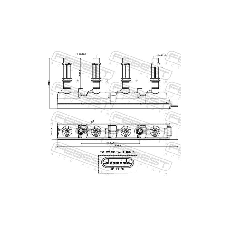 Ritė, uždegimas FEBEST 18640-003