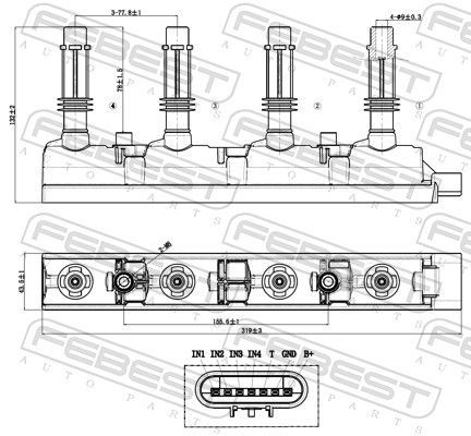 Ritė, uždegimas FEBEST 18640-003