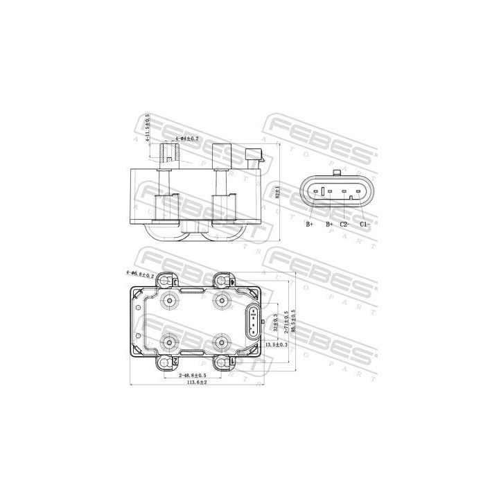 Ritė, uždegimas FEBEST 24640-002