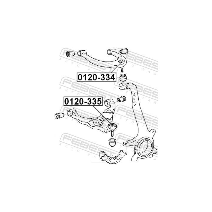 Šarnyras / girgždukas FEBEST 0120-335