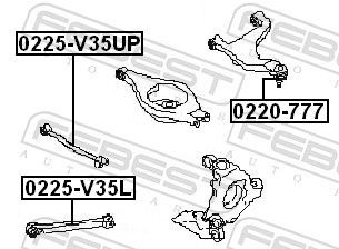 Šarnyras / girgždukas FEBEST 0220-777