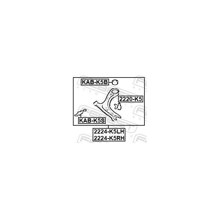 Šarnyras / girgždukas FEBEST 2220-K5