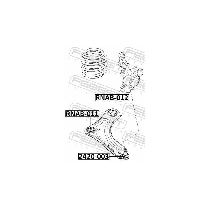 Šarnyras / girgždukas FEBEST 2420-003