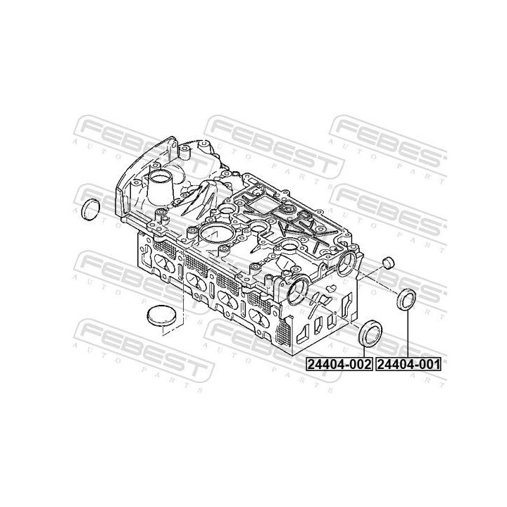 Kaištis, pavaros svirties veleno tvirtinimo anga FEBEST 24404-002