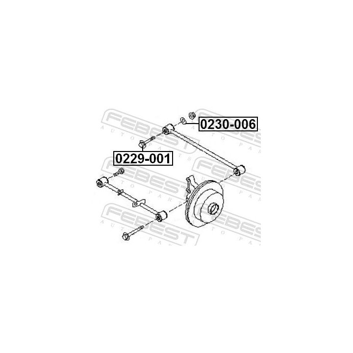 Išvirtimo reguliavimo varžtas FEBEST 0229-001