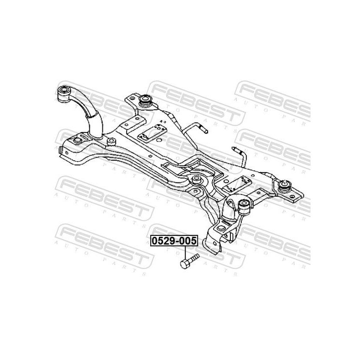 Išvirtimo reguliavimo varžtas FEBEST 0529-005