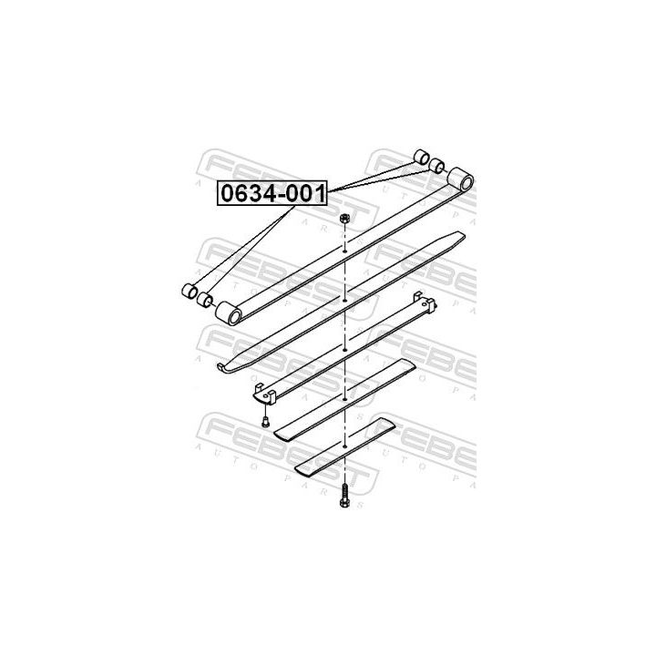 įvorė, lingės kilpa FEBEST 0634-001