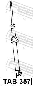 įvorė, amortizatorius FEBEST TAB-357