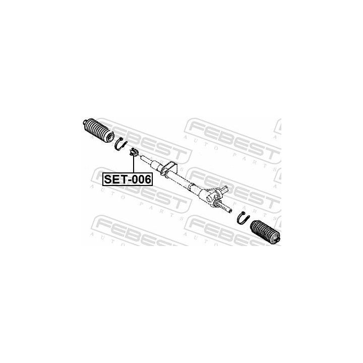 Remonto komplektas, vairo pavara FEBEST SET-006