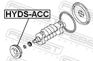 Skriemulys, alkūninis velenas FEBEST HYDS-ACC