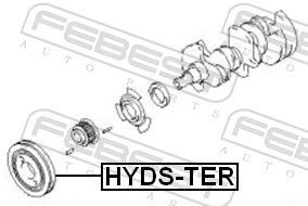 Skriemulys, alkūninis velenas FEBEST HYDS-TER