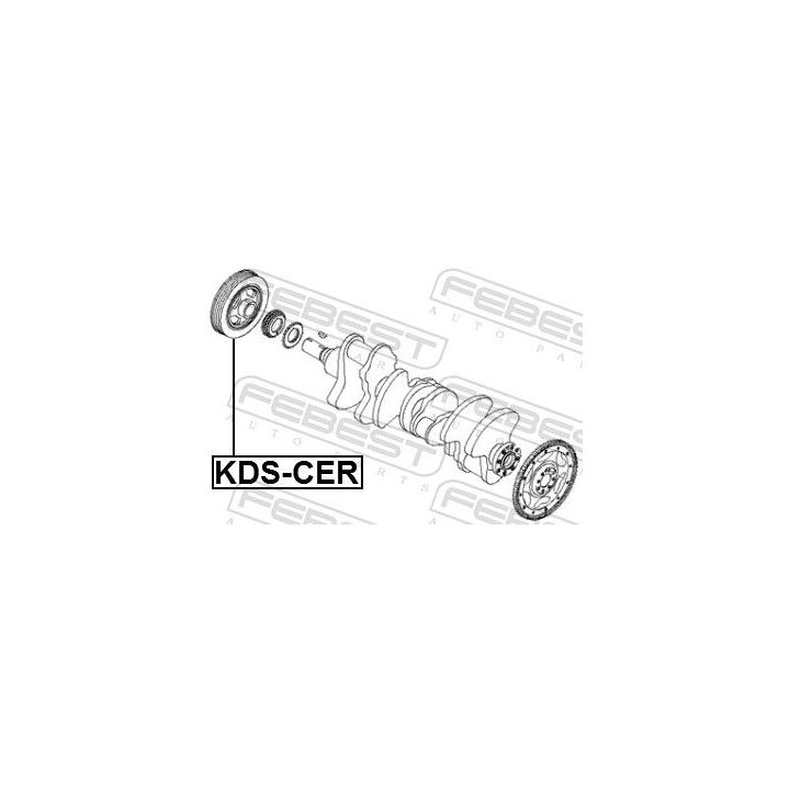 Skriemulys, alkūninis velenas FEBEST KDS-CER