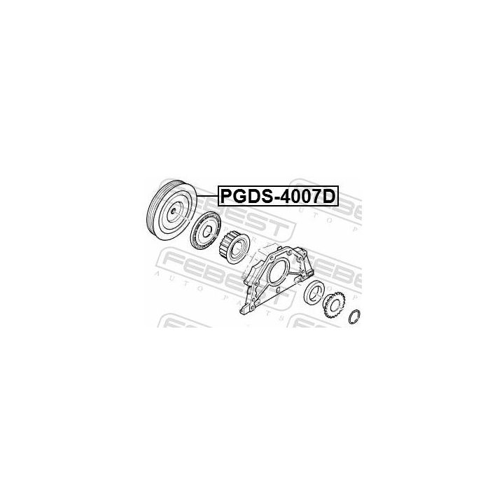 Skriemulys, alkūninis velenas FEBEST PGDS-4007D