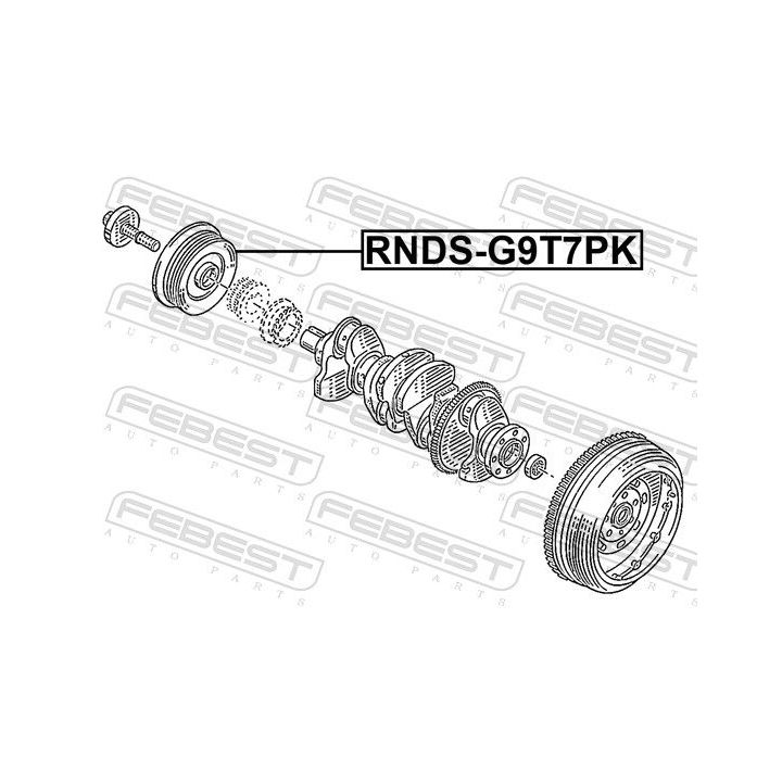 Skriemulys, alkūninis velenas FEBEST RNDS-G9T7PK