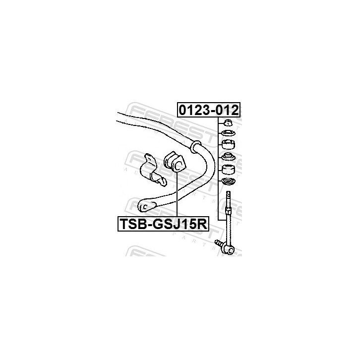 šarnyro stabilizatorius FEBEST 0123-012