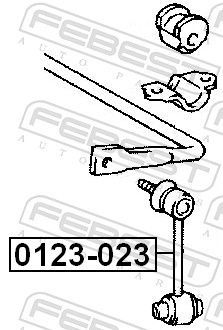 šarnyro stabilizatorius FEBEST 0123-023